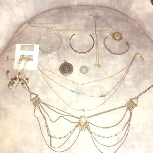 Jewelry bundle bracelets necklaces earrings pendan